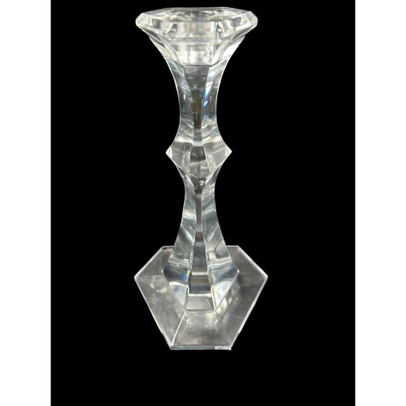 Vintage Val St Lambert Candlesticks VAS70 Pair 9.5 inches Cut Crystal GIFTWARE - Picture 2 of 13